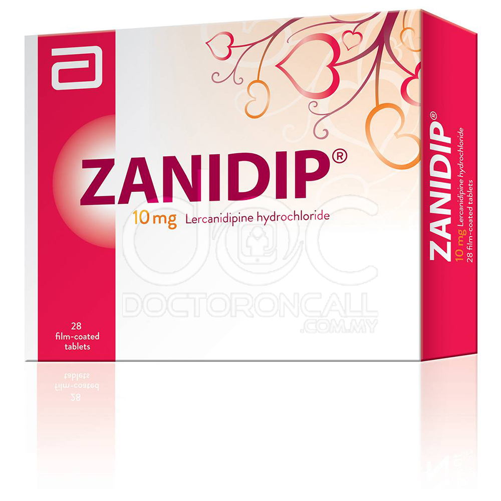 Zanidip 10mg Tablet 28s - DoctorOnCall Online Pharmacy