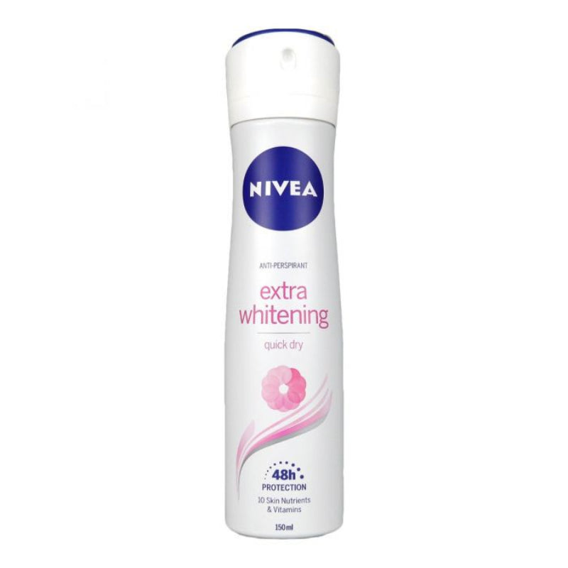 Nivea (Women) Extra Whitening Body Spray 150ml - DoctorOnCall Farmasi Online