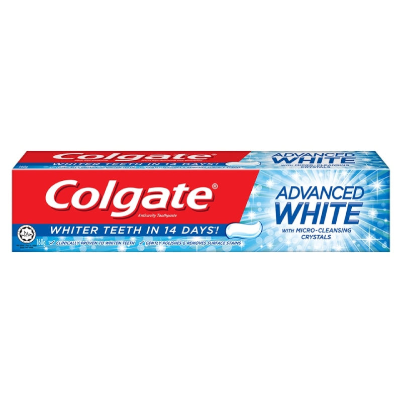 Colgate Advanced White Toothpaste 160g x2 - DoctorOnCall Farmasi Online