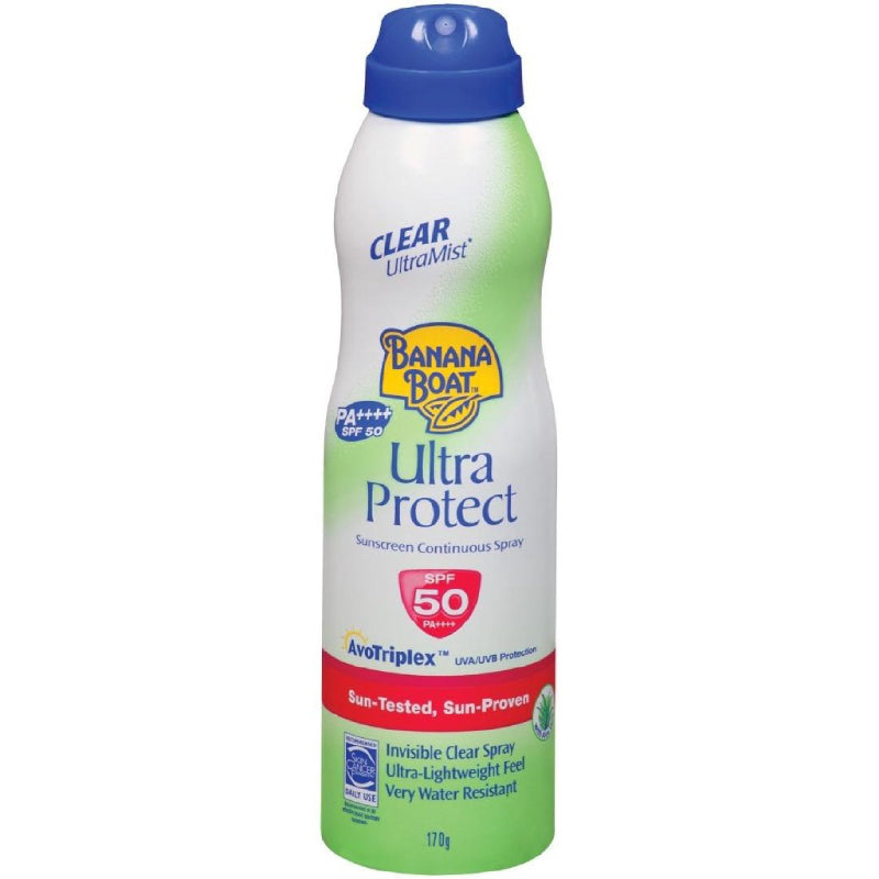 Banana Boat Ultra Protect Sunscreen Spray SPF50 170g - DoctorOnCall Farmasi Online