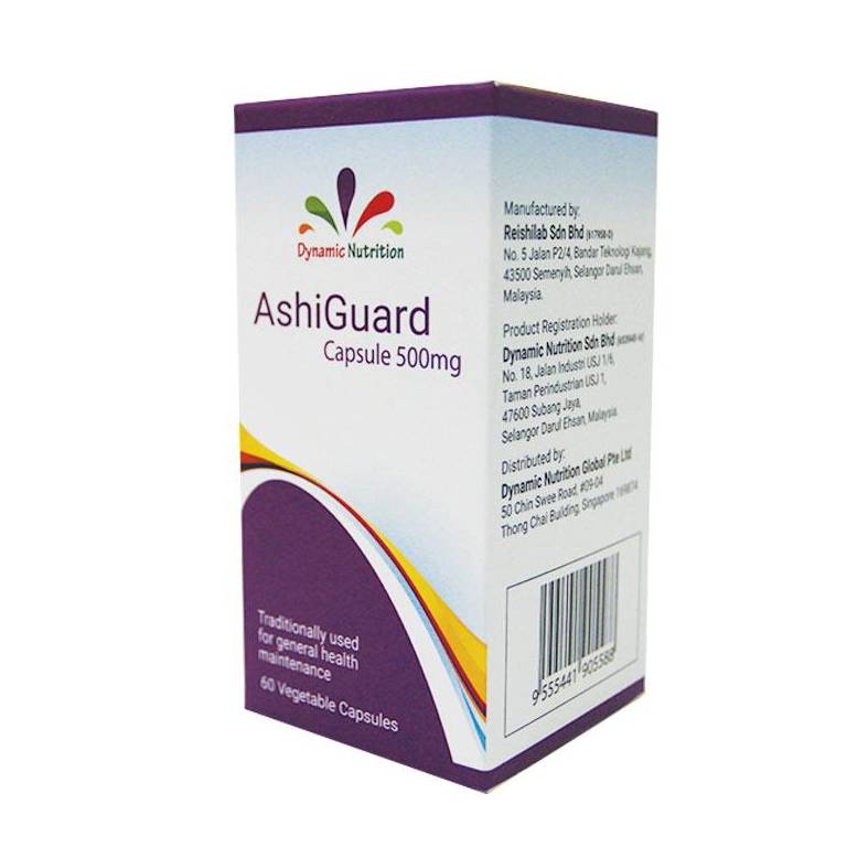 Dynamic Nutrition Ashiguard 500mg Capsule 60s - DoctorOnCall Farmasi Online