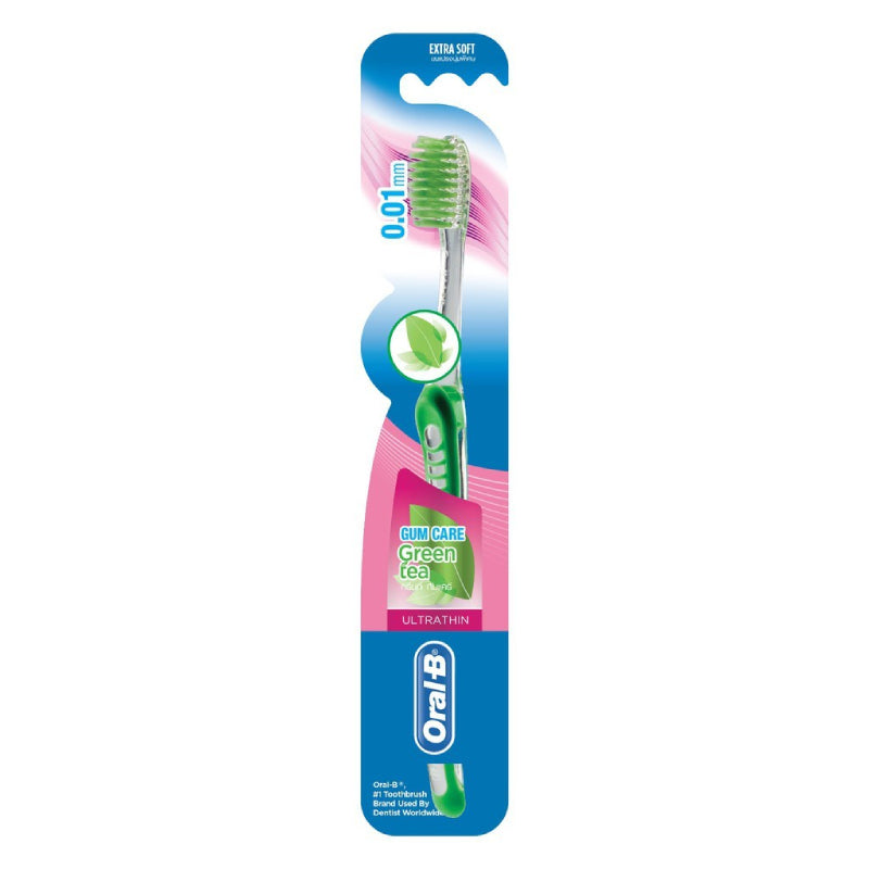 Oral B Ultra Thin Gum Care Green Tea Extra Soft Toothbrush 3s - DoctorOnCall Farmasi Online
