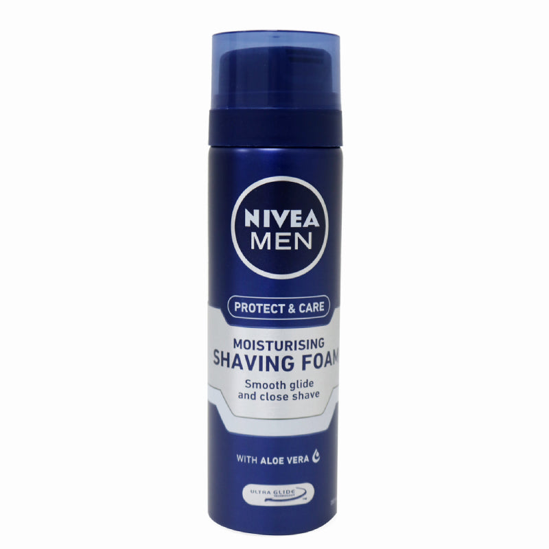 Nivea (Men) Moisturising Shaving Foam 200ml - DoctorOnCall Farmasi Online