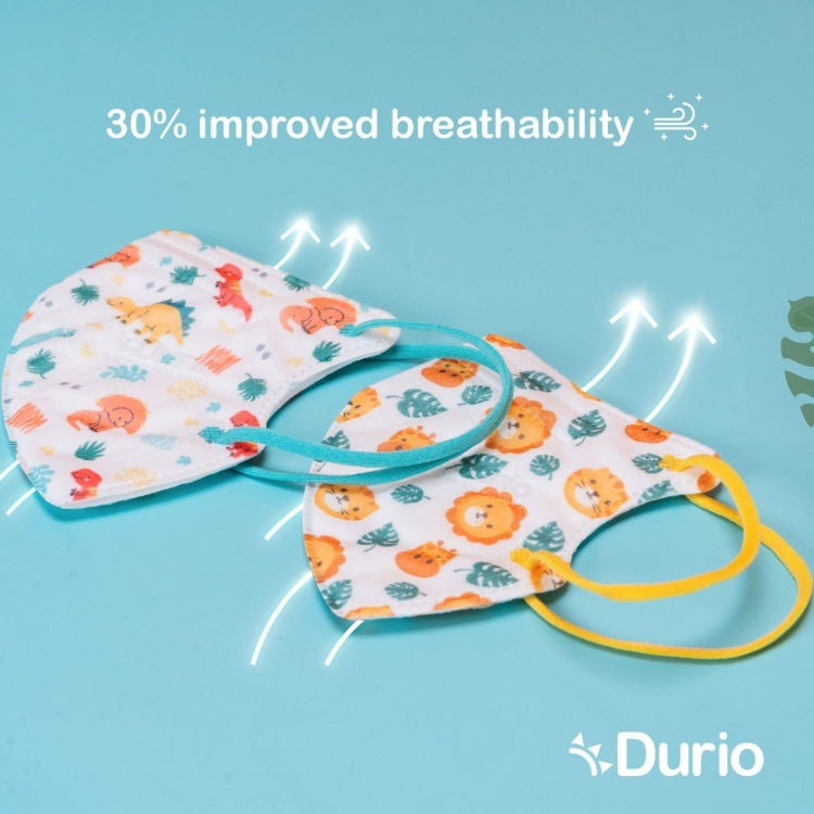 Durio 901K Kid's 3D Disposable Respirator 40s - DoctorOnCall Farmasi Online