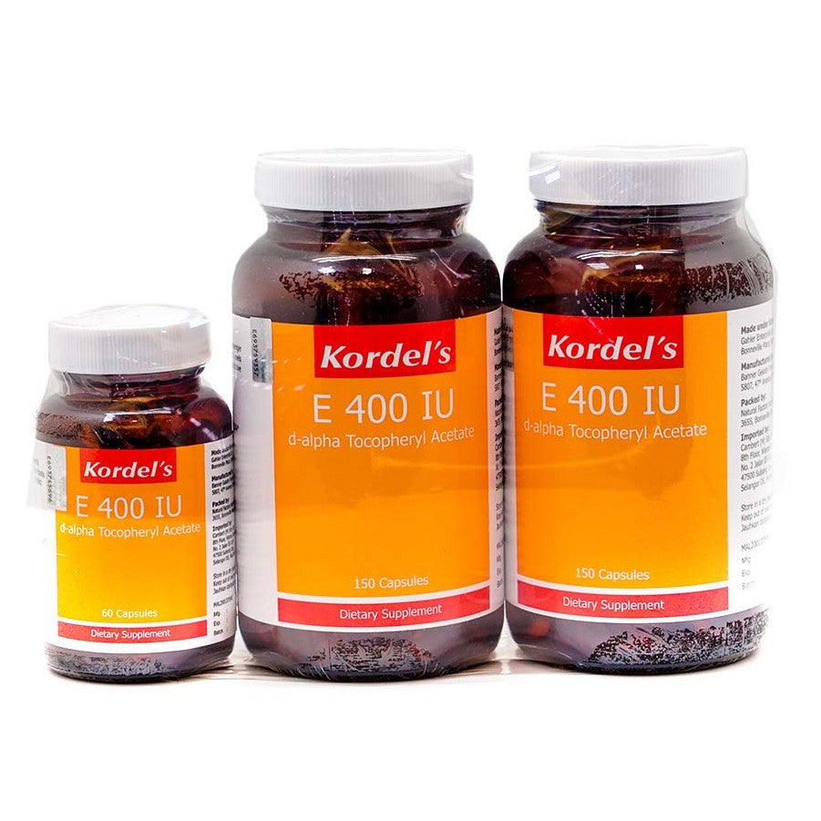 Kordel's E 400 IU Capsule 150s x2 + 60s - DoctorOnCall Online Pharmacy