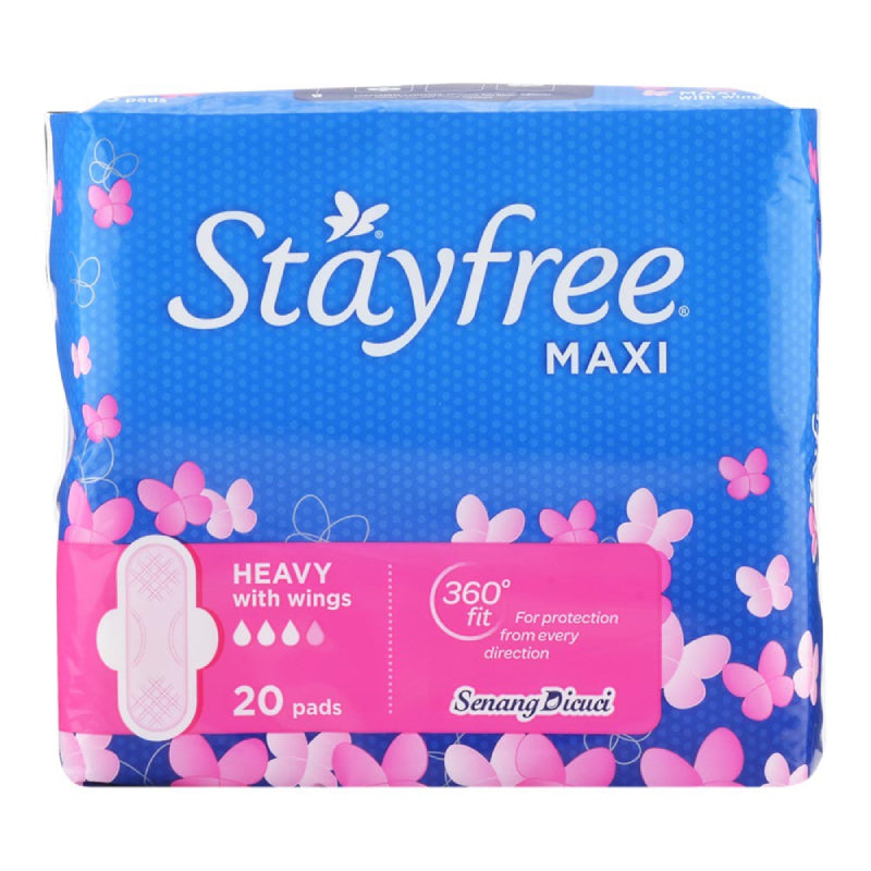 Stayfree Maxi With Wings Pads 20sx2 (Twin Pack) - DoctorOnCall Farmasi Online