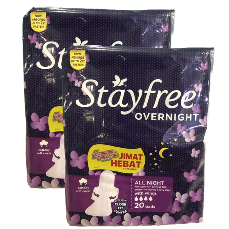 Stayfree Overnight With Wings Pads 12s - DoctorOnCall Farmasi Online
