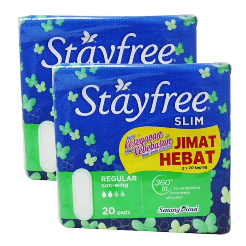 Stayfree Slim Non-Wings Pads 10s - DoctorOnCall Farmasi Online