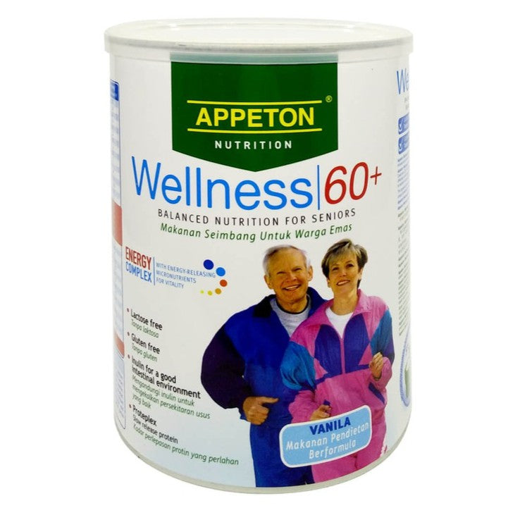 Appeton Wellness 60+ Vanilla Nutrition Milk 900g - DoctorOnCall Farmasi Online