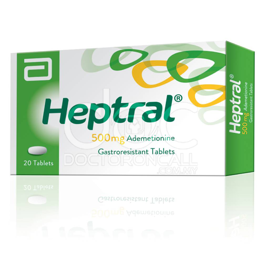 Heptral 500mg Tablet 20s - DoctorOnCall Farmasi Online