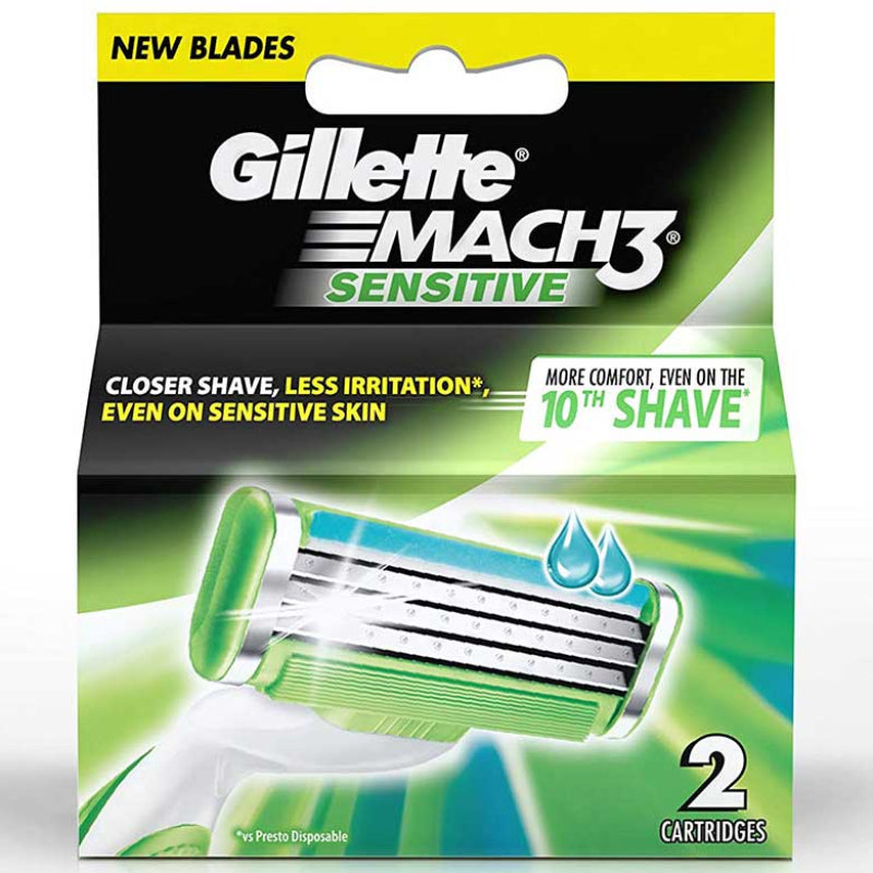 Gillette Mach3 Sensitive 2 Cartridges 2s - DoctorOnCall Online Pharmacy