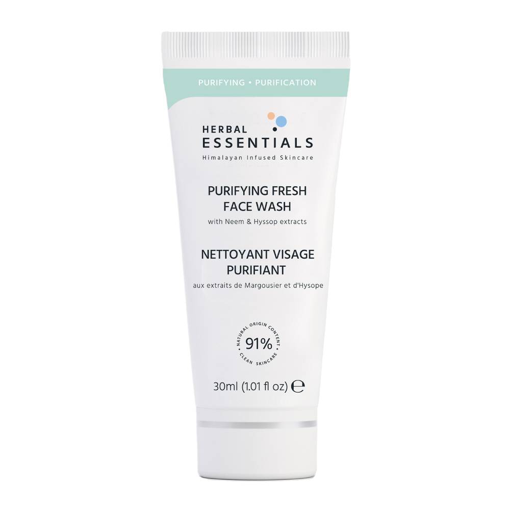 Herbal Essentials Purifying Fresh Face Wash With Neem & Hyssop Extracts 30ml - DoctorOnCall Farmasi Online