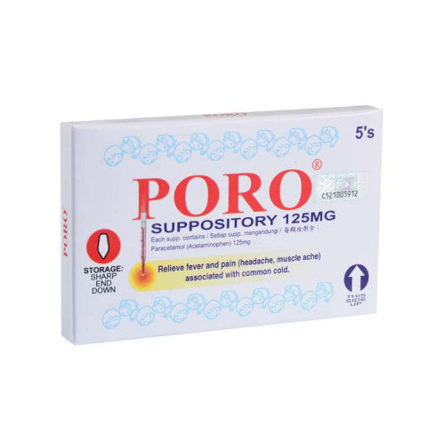 YSP Poro 125mg Suppository 5s - DoctorOnCall Online Pharmacy