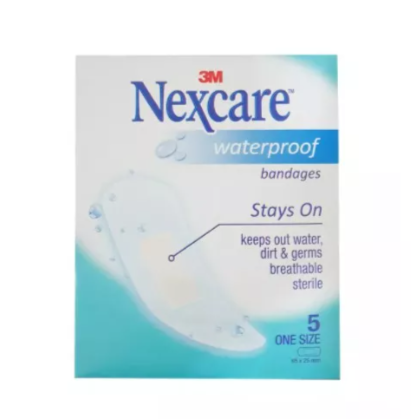 3M Nexcare Water Proof Bandages (65 x 25mm) 5s - DoctorOnCall Online Pharmacy