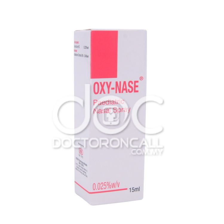 HOE Oxy-Nase 0.025% Nasal Spray 15ml - DoctorOnCall Farmasi Online