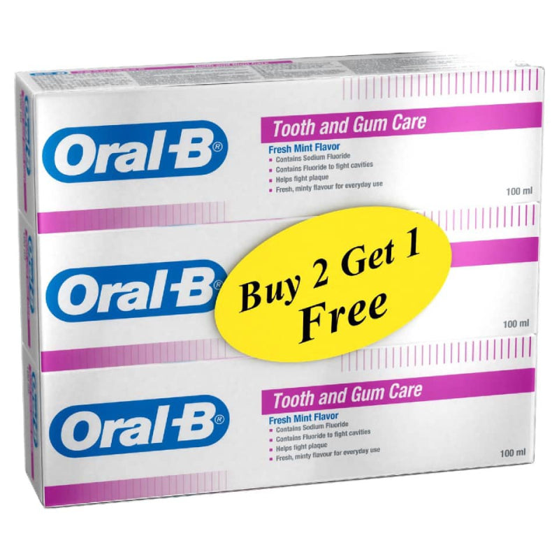 Oral B Tooth & Gum Toothpaste 100ml x3 - DoctorOnCall Online Pharmacy