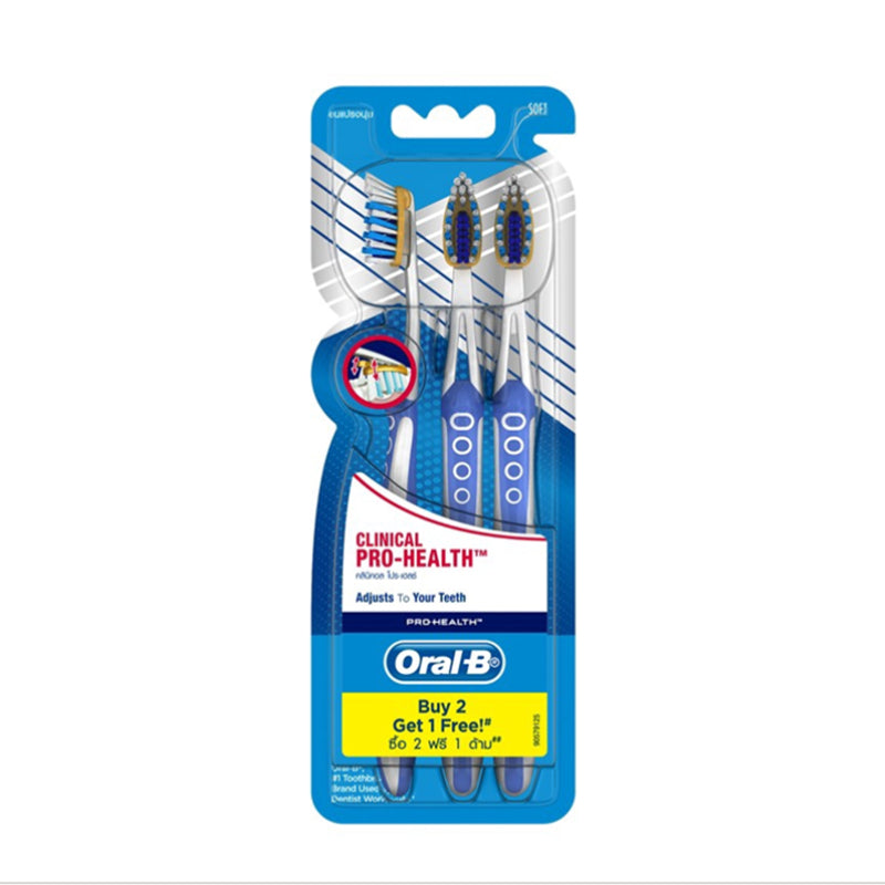 Oral B Clinical Pro-Health Toothbrush (S) 3s - DoctorOnCall Online Pharmacy