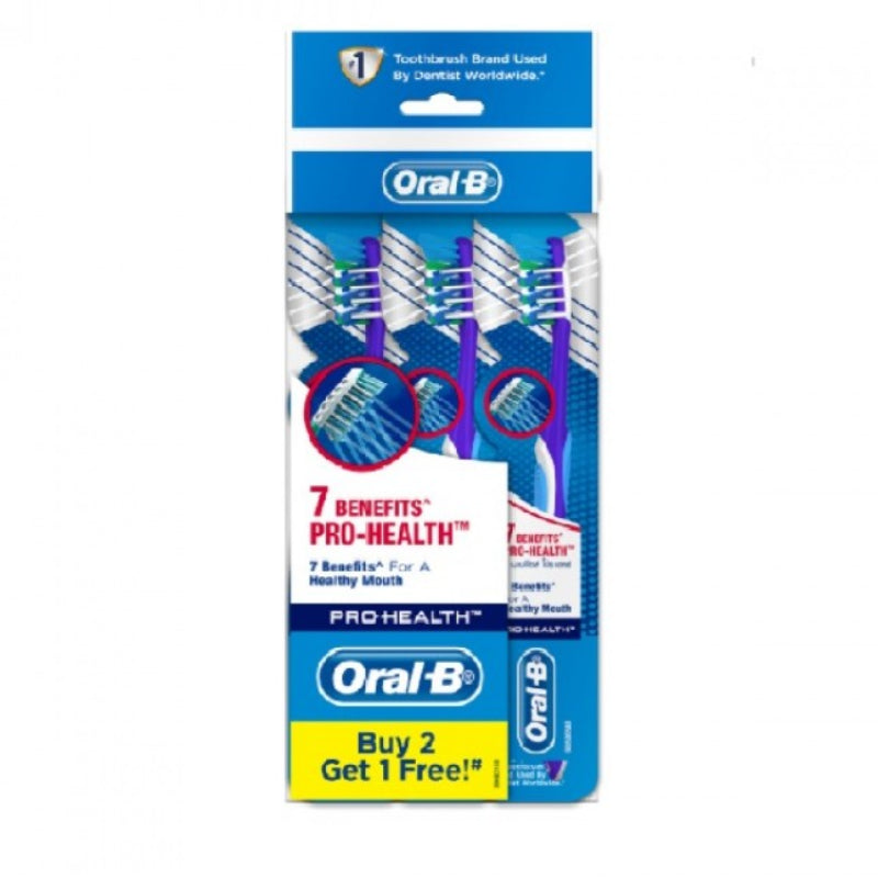 Oral B 7 Benefits Pro-Health Toothbrush (M) 3s - DoctorOnCall Farmasi Online