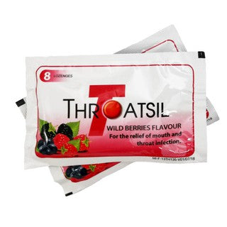 Throatsil Wild Berries Lozenges 8s - DoctorOnCall Online Pharmacy