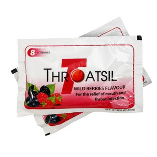 Throatsil Wild Berries Lozenges 8s - DoctorOnCall Farmasi Online