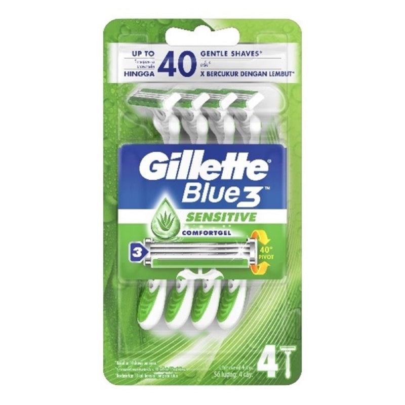 Gillette Blue3 Sensitive Razor 2s - DoctorOnCall Farmasi Online