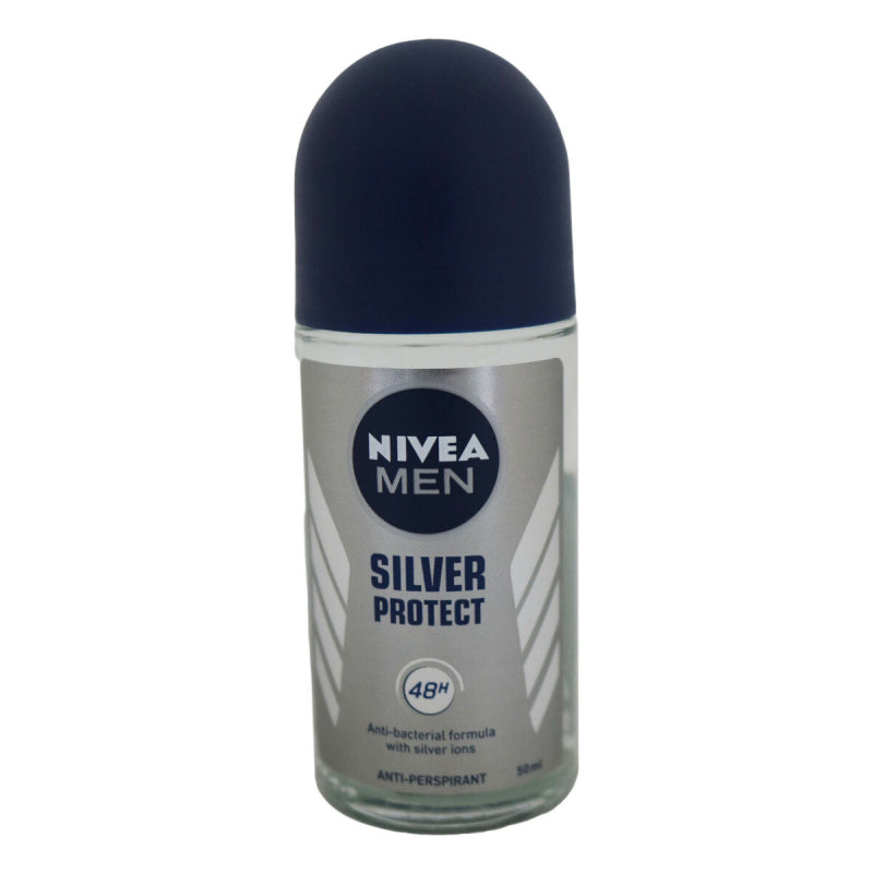 Nivea (Men) Silver Protect Roll On 50ml x2 - DoctorOnCall Farmasi Online