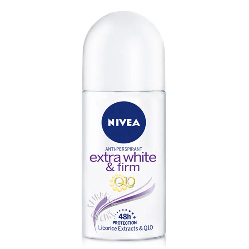 Nivea (Women) Extra White & Firm Q10 Roll On 25ml - DoctorOnCall Farmasi Online