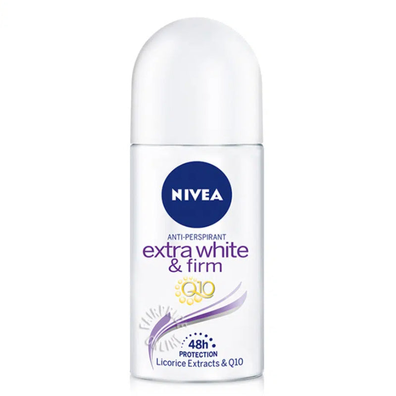 Nivea (Women) Extra White & Firm Q10 Roll On 50ml - DoctorOnCall Online Pharmacy