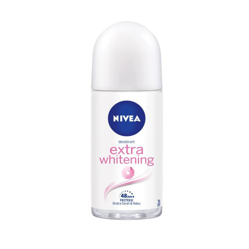 Nivea (Women) Extra Whitening Roll On 50ml x2 - DoctorOnCall Farmasi Online