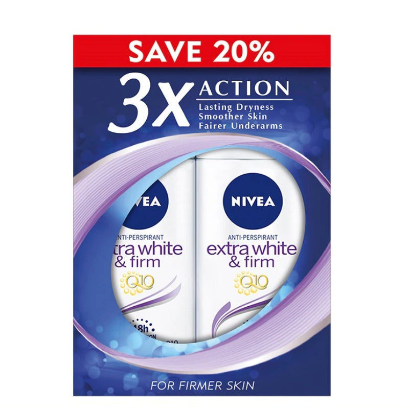 Nivea (Women) Extra White & Firm Q10 Roll On 25ml - DoctorOnCall Farmasi Online