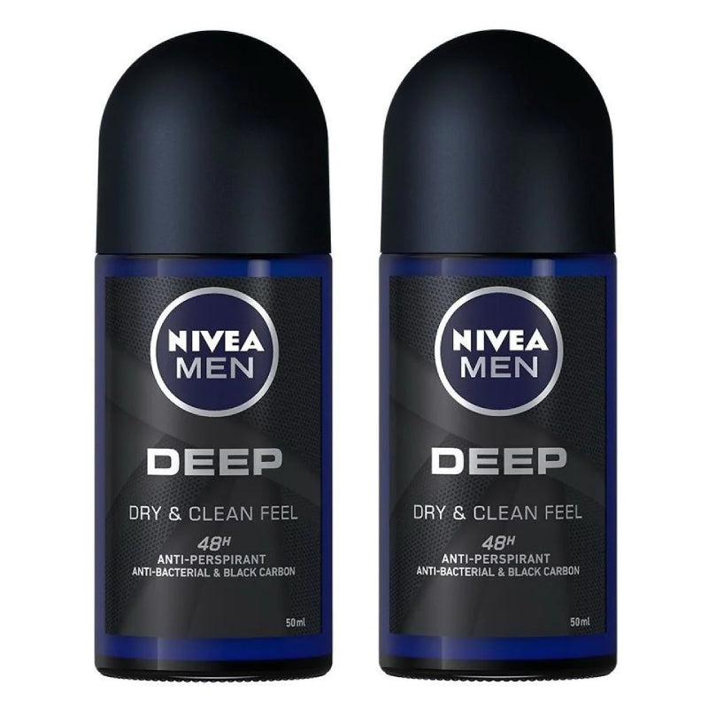 Nivea (Men) Deep Roll On 25ml - DoctorOnCall Farmasi Online