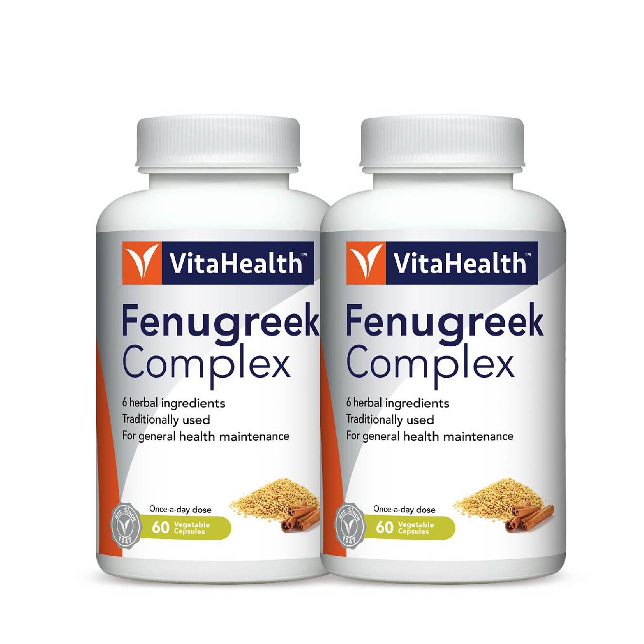 VitaHealth Fenugreek + Cinnamon Complex Capsule 60s x2 - DoctorOnCall Farmasi Online