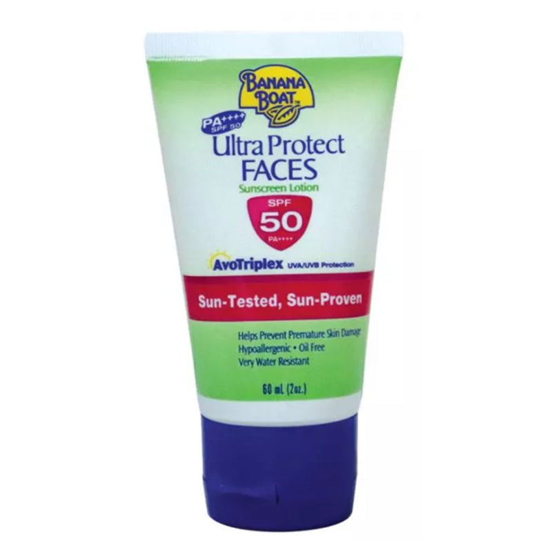 Banana Boat Ultra Protect Faces Sunscreen Lotion SPF50 60ml (2Oz) - DoctorOnCall Farmasi Online