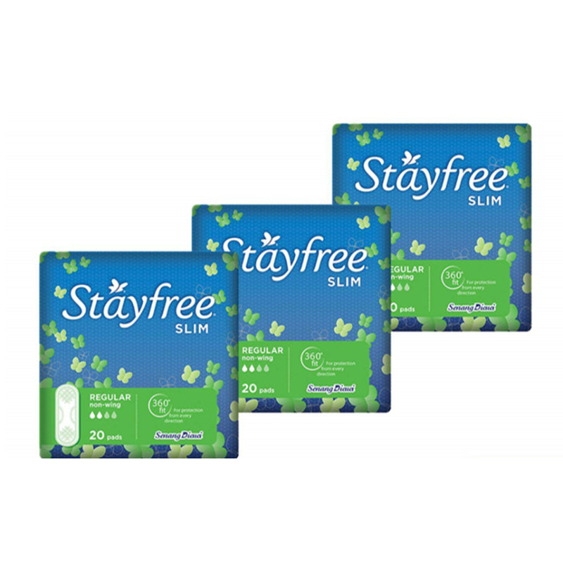 Stayfree Slim Non-Wings Pads 10s - DoctorOnCall Farmasi Online