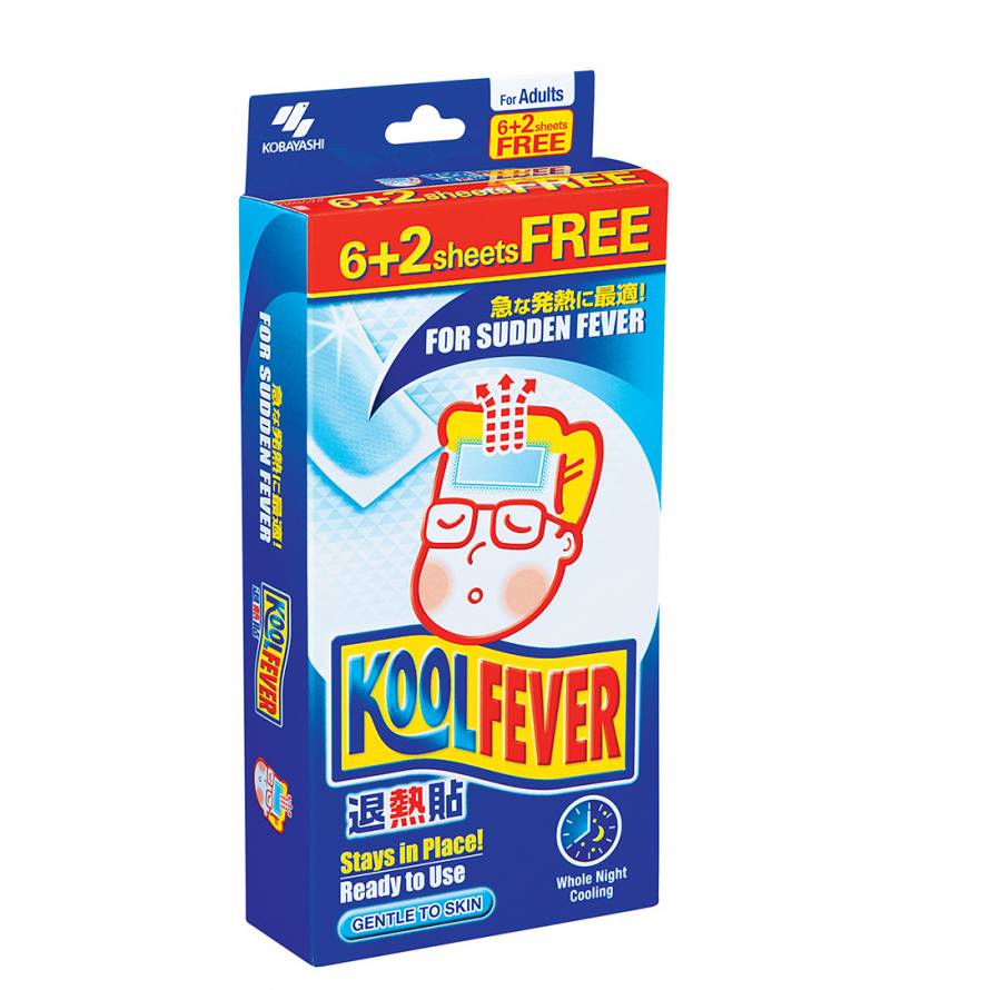 Koolfever Cooling Gel Adult 2 sheets x 6 packs - DoctorOnCall Online Pharmacy