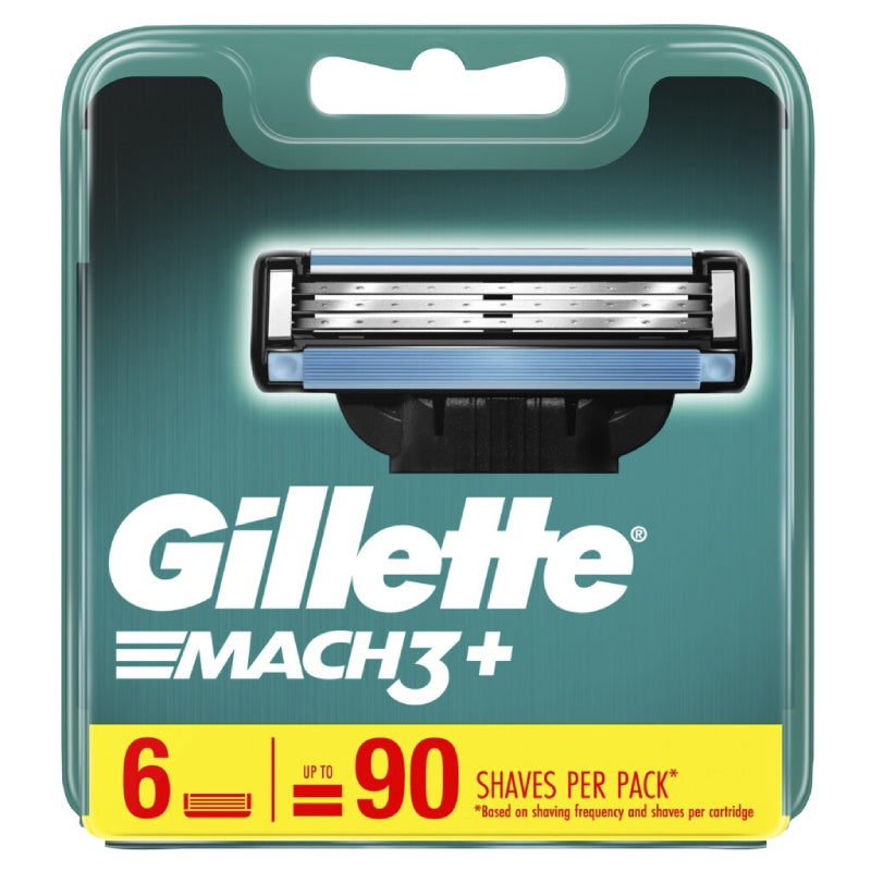 Gillette Mach3+ 6 Cartridges 6s - DoctorOnCall Farmasi Online