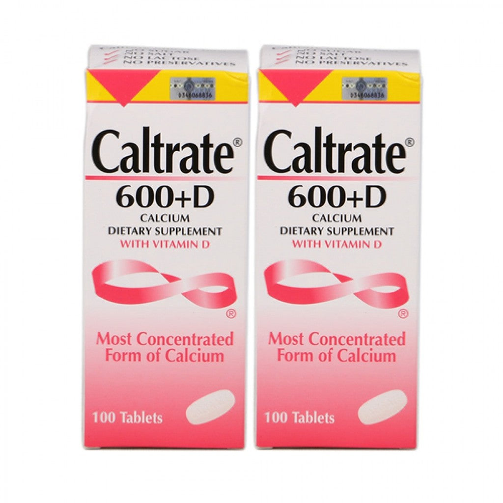 Caltrate 600+D Tablet - 60s x2 - DoctorOnCall Farmasi Online