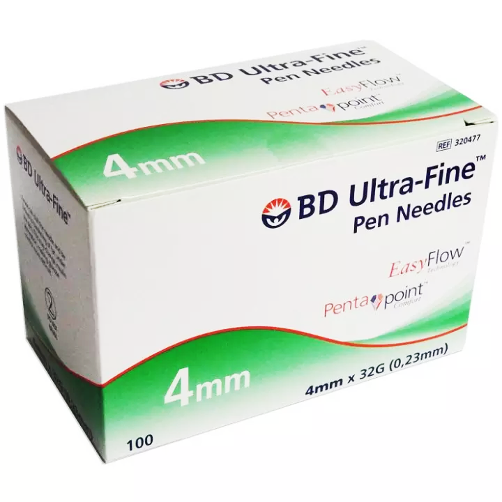 BD Ultra Fine 32G (4mm) Pen Needles 100s - DoctorOnCall Farmasi Online