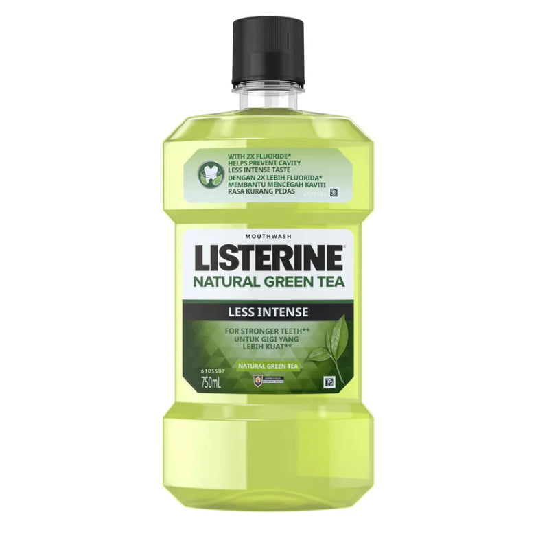 Listerine Natural Green Tea Less Intense Mouthwash 100ml - DoctorOnCall Farmasi Online