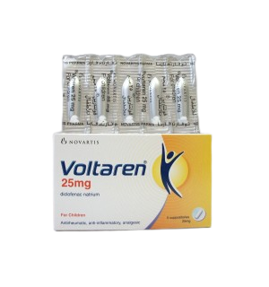 Voltaren 25mg Suppository 10s - DoctorOnCall Online Pharmacy