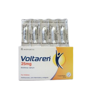 Voltaren 25mg Suppository 10s - DoctorOnCall Farmasi Online