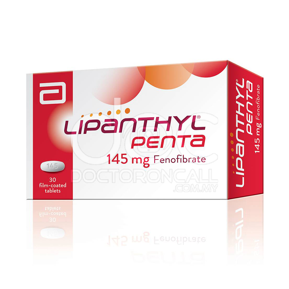 Abbott Lipanthyl Penta 145mg Tablet 10s (strip) - DoctorOnCall Farmasi Online