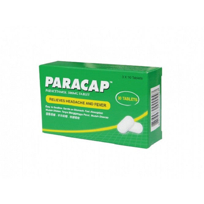 Paracap Tablet - 10s (strip) - DoctorOnCall Farmasi Online