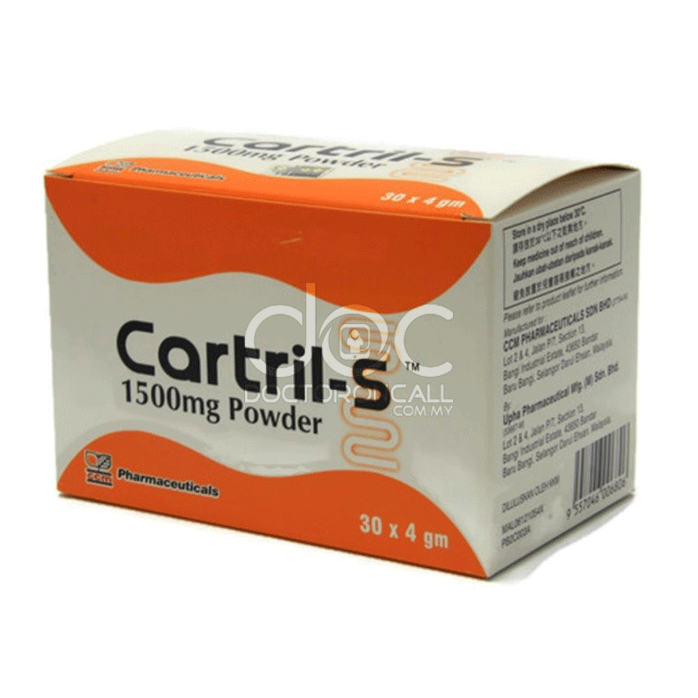 Cartril-S 1500mg Powder Sachet 4g x30 - DoctorOnCall Online Pharmacy