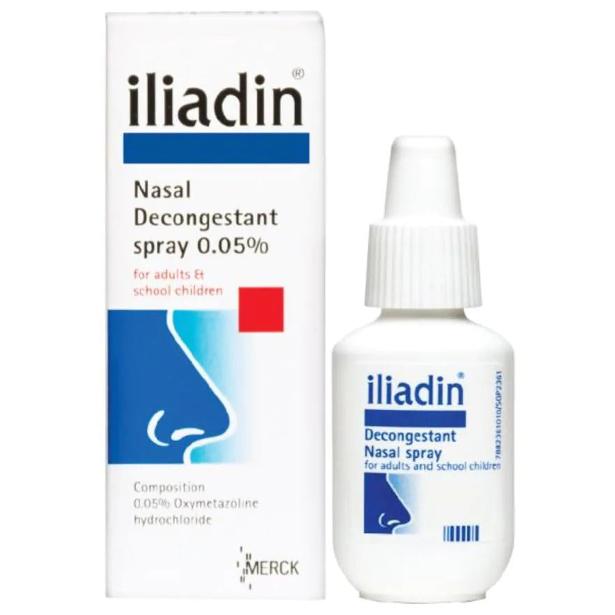 Iliadin 0.05% Decongestant Nasal Drops 10ml - DoctorOnCall Online Pharmacy