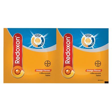 Redoxon Double Action Vitamin C+Zinc Effervescent Tablet (Orange) 2s (strip) - DoctorOnCall Online Pharmacy