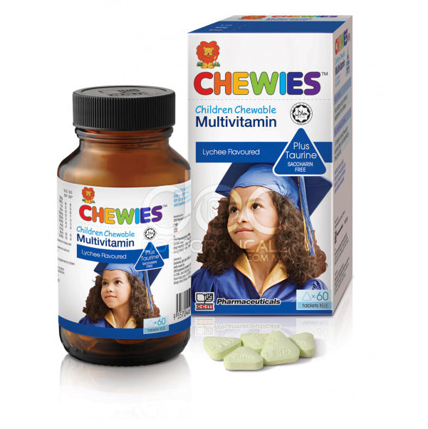 Chewies Multivitamin + Taurine Chewable Tablet - 60s - DoctorOnCall Farmasi Online