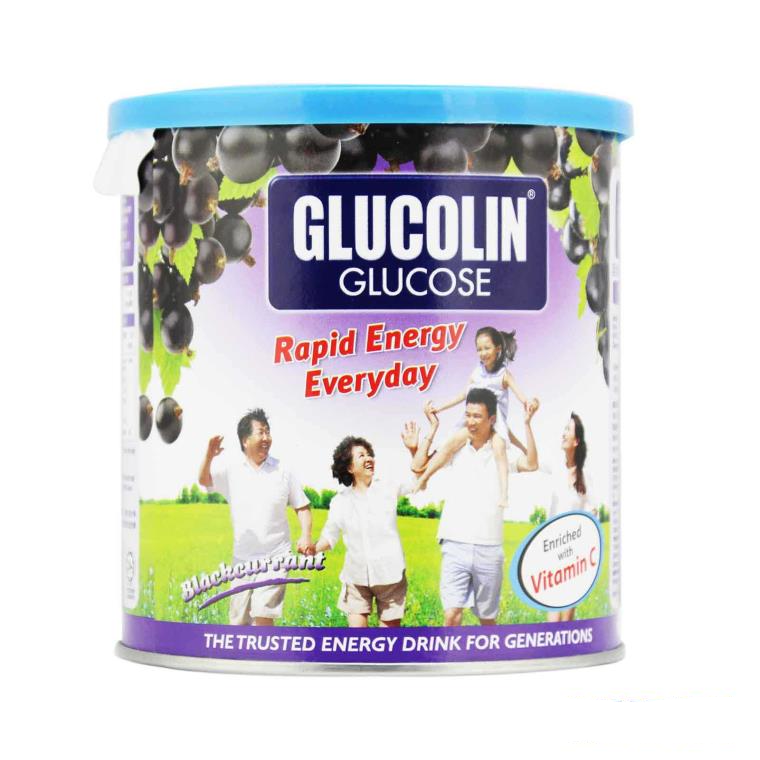 Glucolin Glucose Energy Drink 420g - Blackcurrant - DoctorOnCall Farmasi Online