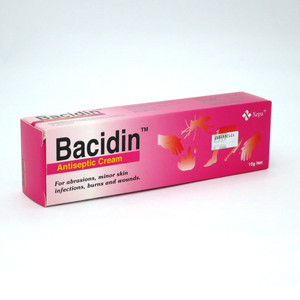 Bacidin Antiseptic Cream 15g - DoctorOnCall Online Pharmacy