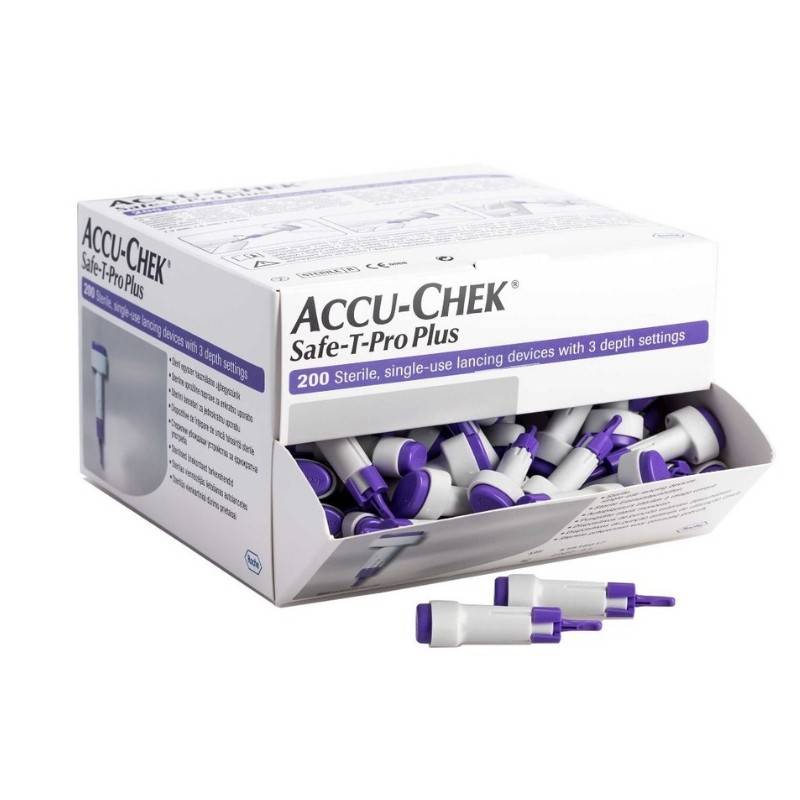 Accu-Chek Safe-T-Pro Plus 200s - DoctorOnCall Farmasi Online